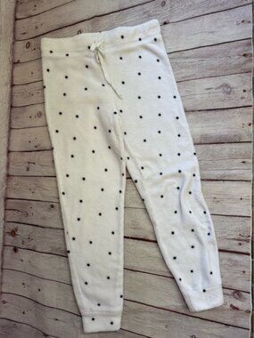 White‎ PJ Pants with Black Stars